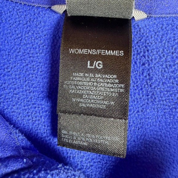 The North Face Womens Blue FlashDry Quarter Zip Fleece Pullover L Outdoor Hiking - Picture 4 of 10